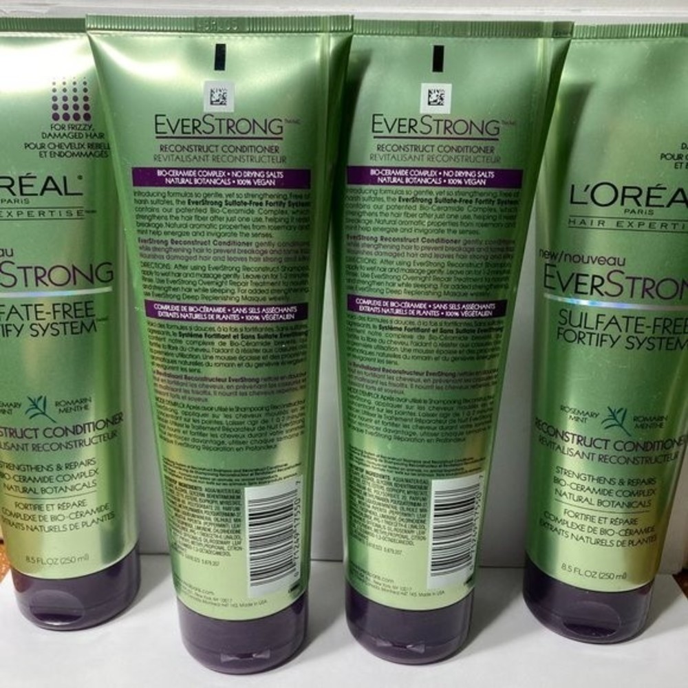 L'oreal Ever Strong Reconstruct Conditioner 6 Bottles DISCONTINUED Sulfate Free - Picture 8 of 13